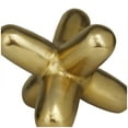 thumbnail image 4 of 10" x 8" Gold Aluminum Jack Abstract Sculpture, by DecMode, 4 of 7
