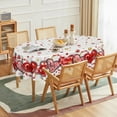 thumbnail image 2 of Valentine''s Day Tablecloth 60×84 Inch Oval, Love Hearts Red Washable Table Cover for Party Picnic Dinner Decor, 2 of 5