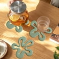 thumbnail image 6 of Modern Flower Silicone Trivet Mat Irregular Wave Line Heat Insulating Pad Non Slip Table Protector for Mugs Bowls Hot Cookware Kitchen Dining, 6 of 6