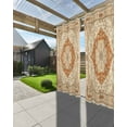 thumbnail image 3 of nqOlkjepod Outdoor Curtains for Patio Waterproof, Orange Boho Outdoor Privacy Panels Grommet, Ethnic Geometric Southwestern Vintage Blackout Outside Curtains for Porch/Cabana 54"x95", 1 Panel, 3 of 8
