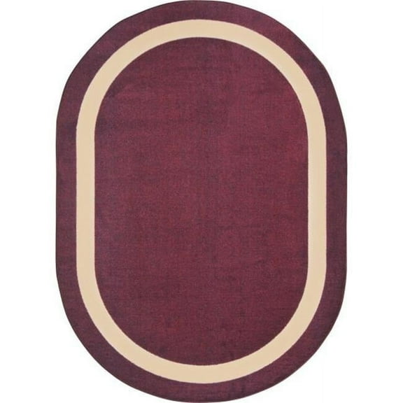 Kid Essentials Portrait Round Misc Solid Color Area Rugs  04 Heather - 5 ft. 4 in.