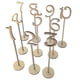 thumbnail image 4 of Números de mesa, Tarjetas para números de mesa, Decoración, Tarjeteros rústicos, Números de mesa 10 Uds dorado, 4 of 9