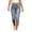 Blue, variant on Lenpel Low Rise Capri Jeans for Women Straight Leg Stretch Denim Capri Cropped Pants Casual Comfy Streetwear Clothes(White,X-Large)
