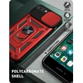 thumbnail image 6 of Xilaimitoo for iPhone 8 Case, iPhone 7 Case with Slide Camera Cover, Full Body Military-Grade Case with Upgrade Kickstand for iPhone 8/iPhone7, Red, 6 of 7