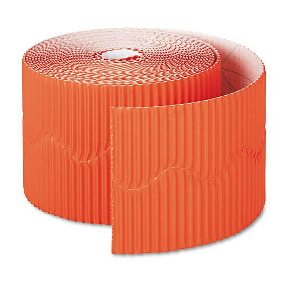 Bordette Decorative Border, 2.25" X 50 Ft Roll, Orange | Bundle of 2 Rolls