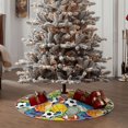 Lukts Various Balls print color life Christmas Tree Skirt, Winter