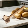 thumbnail image 6 of Generic Wooden Meat Chopper Potato Masher Versatile Handheld Utensil For Ground Beef Fruit Crushing Natural Wood, 6 of 9