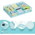 thumbnail image 5 of WarmHaven Desk Drawer Organizer, Metal Mesh Drawer Organizer Tray with 5 Adjustable Compartments,Desk Organizers and Accessories for Home,Office,Kitchen,Makeup,Vanity (Blue), 5 of 13