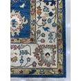 thumbnail image 4 of EORC R.BLUE / Beige Hand Knotted Wool Traditional Colorful Mahal Classic Rug, 8' x 10, 4 of 7