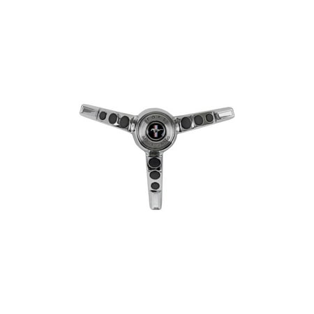 Mustang Horn - MACs Auto Parts 44-38096 - Mustang Steering Wheel Horn Ring for Cars With Alternator