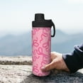 thumbnail image 7 of Goofa pink bow Print 18oz Sports Insulated Kettle With Straw Water Bottle Sports Water Bottle For Running Hiking Cycling Climbing Mans Womans, 7 of 7