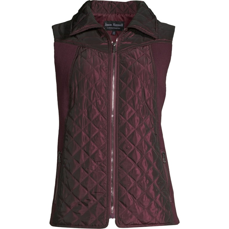 Jason Maxwell Women's Panel Zip Up Vest 