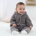 thumbnail image 4 of FDDMis Zipper Onesies 0-3 Months Toddler Girl Sweatsuit 6-12 Month Boy Clothes Girls' Overalls Side Snap Onesies Baby Boy Baby Long Sleeve Bodysuit Overalls for Toddler Girls Kids Coveralls 4t, 4 of 9