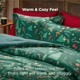 thumbnail image 4 of Christmas Comforter Set Queen - Christmas Bed Set with Festival Forest, Soft Bedding for Holiday, 3 Pieces, 1 Soft Trees Printed Comforter and 2 Pillow Shams, 4 of 7