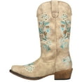 thumbnail image 3 of Roper Womens Riley Floral Embroidery Snip Toe Cowboy  Mid Calf Boots, 3 of 5