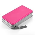 thumbnail image 7 of (2 pack) 80 Capacity CD Case,Portable DVD Pink Hard Plastic Holder Organizer, 7 of 7