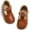 B831-brown, variant on Toddler Little Girl Princess Dress Shoes-Mary Jane Flats for Girl Party School Shoes.