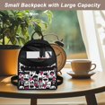 thumbnail image 5 of Eheartsgir Ghost Heart Design Ladies Backpack Purse Smooth Zipper Mini Backpack for Gym Shopping, Polyester Adjustable Strap Small Backpack, 5 of 8