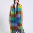 thumbnail image 3 of Nueva bufanda gruesa y cálida de lujo para invierno, chal y chales de cachemira para mujer, pañuelo de pashmina, bufanda larga para mujer, bufanda con teselas 2022, 3 of 4