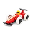 thumbnail image 1 of BRIO 30308 - Coche de carreras grande con retroceso - Coche de juguete de madera duradero | Mejora las habilidades motoras | Fomenta gatear y caminar | Materiales ecológicos y certificados FSC | Adecu, 1 of 2