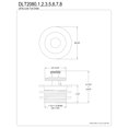 thumbnail image 2 of Kingston Brass DLT2082 1-1/2-Inch Brass Lift & Lock Bathtub Drain in Polished Brass, 2 of 4