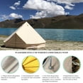 thumbnail image 6 of INTBUYING 8 Persons Camping Tent Hiking Outdoor Waterproof Oxford Canvas Yurt Bell Tent 16FT, 6 of 10