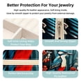 thumbnail image 3 of Woodpecker Travel Portable Square Jewelry Box Organizer for Rings Earrings Necklaces Bracelets Girls Women, 3 of 6