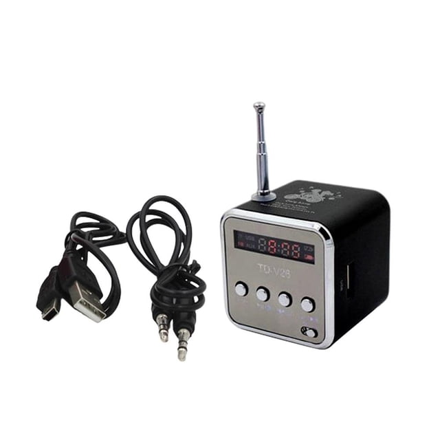 Altavoz estéreo inalámbrico Retro, Altavoz Bluetooth con pantalla Digital LED, Radio FM portátil para teléfonos móviles, tabletas y portátiles