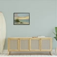 thumbnail image 2 of Beach Grass Vivid Sunset Coastal Painting Black Framed Art Print Wall Art, 2 of 7