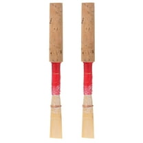 OUNONA Set of 2 Red Soft Oboe Reeds for Musical Instrument Accessories, High Quality and Durable