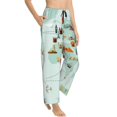 thumbnail image 6 of Salouo World Travel Map Print Women's Pajama Pants Casual Loose Sweatpants PJs Flowy Pants Drawstring Palazzo for Women Wide Leg Pants Lounge Pajama -Medium, 6 of 8