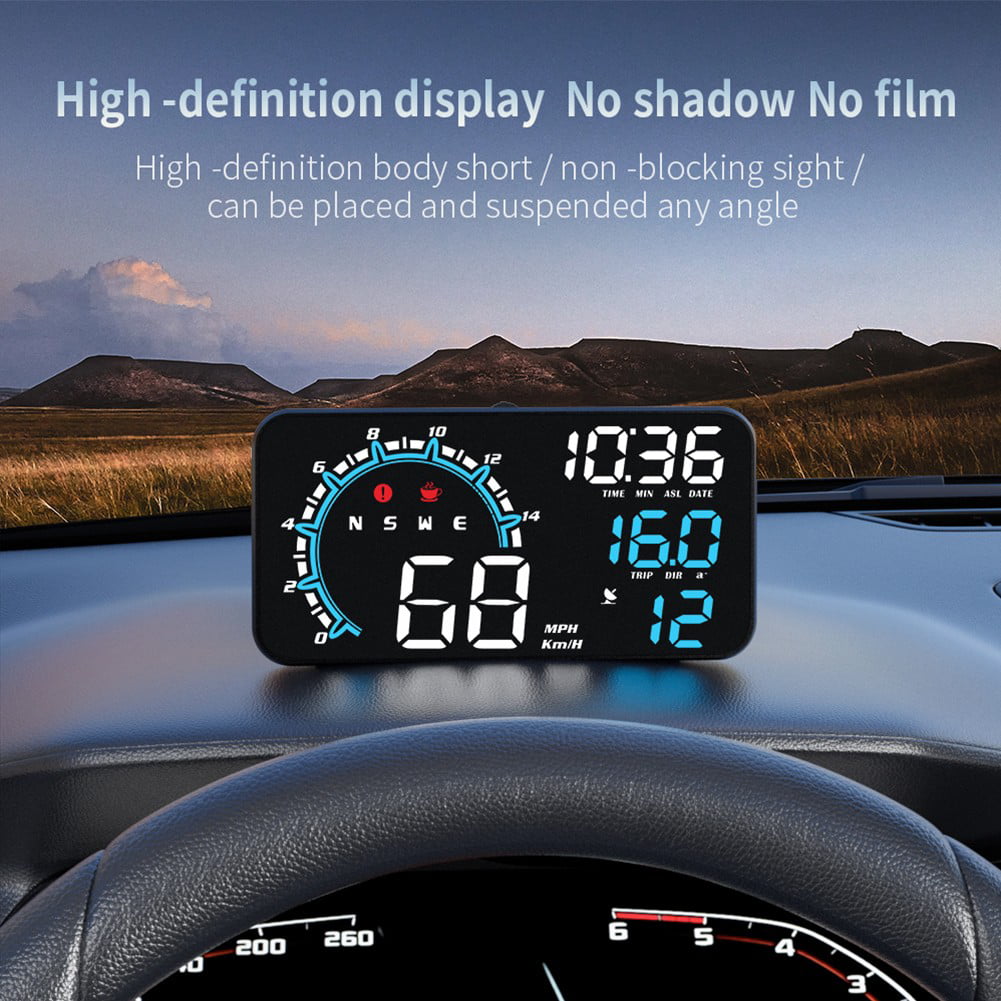 Car Digital Gps Speedometer Head Up Display Overspeed – X10 Maroc