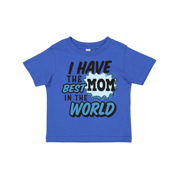 Inktastic I Have the Best Mom in the World with Speech Bubble Boys Toddler T-Shirt