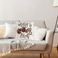 thumbnail image 4 of Pudcoco Christmas Throw Pillow Cover Holiday Couch Pillow Case Zippered Pillow Protector for Home Farmhouse Sofa Decorations, 4 of 6