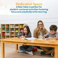 thumbnail image 3 of ECR4Kids 48in x 24in Rectangular Hardwood Table with 14in Legs, Childrens Furniture, Honey, 3 of 9