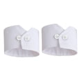 thumbnail image 4 of 2 piezas de puños falsos ligeros y desmontables para trajes de fiesta y blusas. botón de borrar, 4 of 8