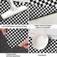 thumbnail image 3 of Black White Small Checkered Pattern Kitchen Rug Mat,Kitchen Runner Rugs Non Skid Washable,Decorative Kitchen Floor Mats for Kitchen,Sink,Laundry,17"X47", 3 of 5
