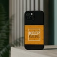 thumbnail image 4 of DistinctInk MagSafe Tough Case for Apple iPhone 13 (6.1" Screen) - Keep Smiling - Wireless Charging Compatible, 4 of 6