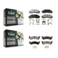 thumbnail image 1 of TEC Front Rear Ceramic Brake Pads Kit for Car Ford Ranger Explorer Mercury Mountaineer KTC-100352, 1 of 10