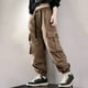 thumbnail image 3 of Odeerbi 5-16 Años Niños Cargo Pantalones Deportivos Jogger Pantalones Primavera Color Sólido Pantalones de Trabajo Sueltos Con Múltiples Bolsillos, 3 of 5