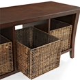 thumbnail image 4 of Crosley Meubles Wallis Banquette de Rangement d'Entrée - Acajou Vintage, 4 of 5