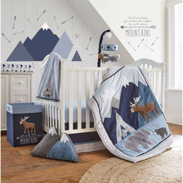 Levtex Baby Trail Mix 4 Piece Crib Bedding Set Walmart Com