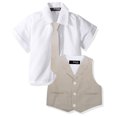 thumbnail image 2 of Gino Giovanni Baby Toddler Boy Seersucker Summer Suit Vest Short Set, 2 of 2
