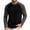 Black, variant on Gaukiv Long Sleeve Shirts for Men Crew Neck Raglan Color Block Regular Fit Soft Fabric Blouses Layer Tops Dark Green 2XL