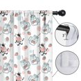 thumbnail image 4 of Blackout Kids Curtains,White Cow Milk Jar Pattern Childrens Insulated Curtains Set Of 2,Bedroom Essentials,Toddler Room Decor 42x63in(106x160cm), 4 of 5
