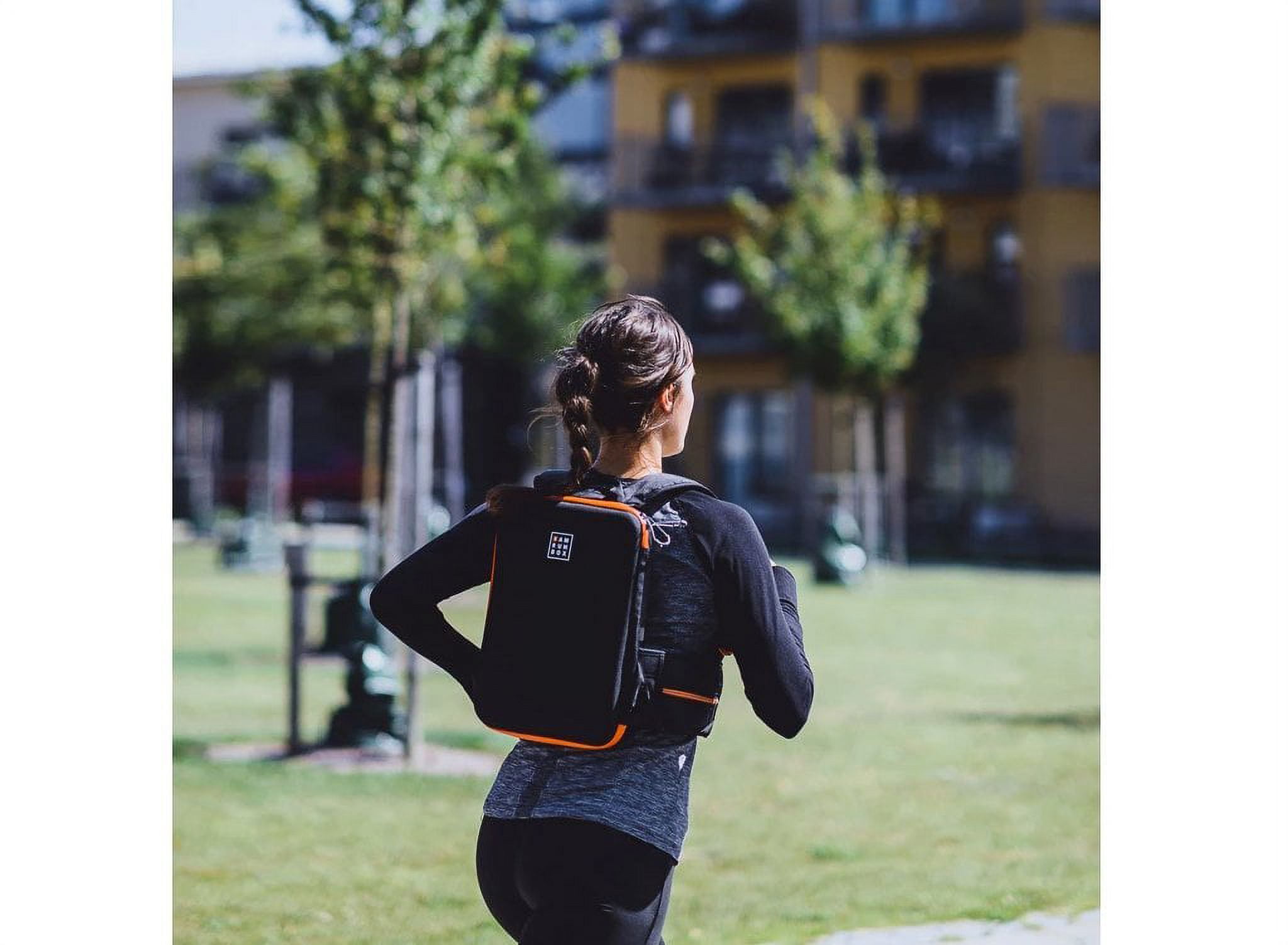 IAMRUNBOX Backpack Lite, Water Resistant, Fits Laptop for Commuting & Travel, Lightweight for Running and Cycling, Black