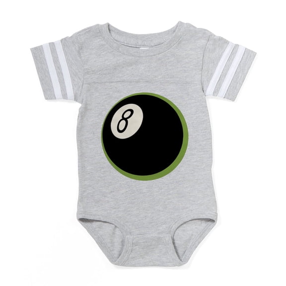 CafePress - Bl_8Ball - Cute Infant Baby Football Bodysuit