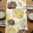 thumbnail image 5 of Table Runners 70 Inches Long Dress Scarves, Yellow Ombre Spring Floral Farmhouse Coffee/Dining/Kitchen Table Decor, Holiday Table Runner, Summer Botanical Flowers 13x70 Inch, 5 of 9