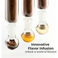 thumbnail image 3 of Cigar Flavor Injector Humidifier, Cigar Infuser Glass Tube Humidor Kit, Aromatherapy Hanging Display Rack with Straight Pipe, Ball Base & Wooden Plug, for Men Cigars Lovers, 3 of 7
