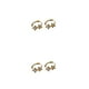 thumbnail image 1 of Minnieouse Pendientes de aro con forma de estrella que añaden un toque de brillo a la apariencia. Pendientes de plata para mujer, regalo elegante Oro 6MM 2piezas, 1 of 6